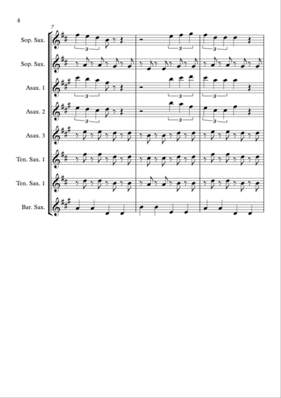 Red, Red Wine Woodwind Quintet scores gallery preview page 4