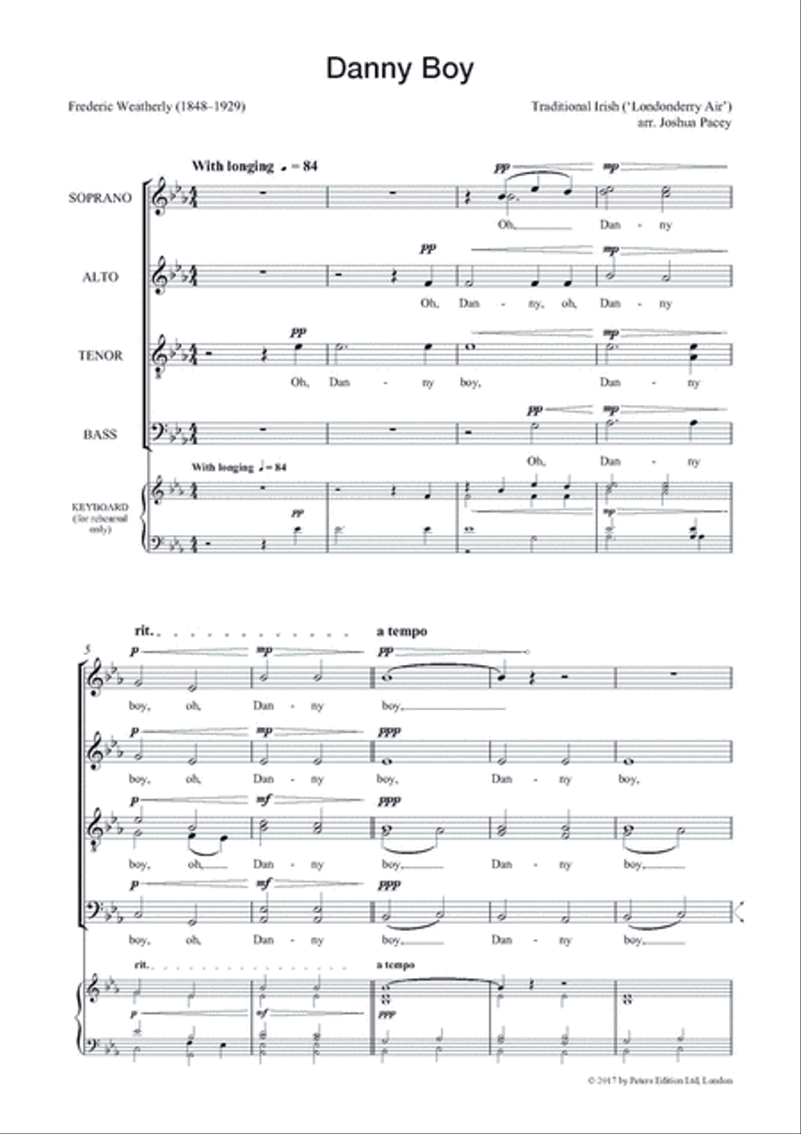 VOCES8 A Cappella Songbook 2 -- 8 Songs for 4-part Vocal Groups 4-Part scores gallery preview page 3