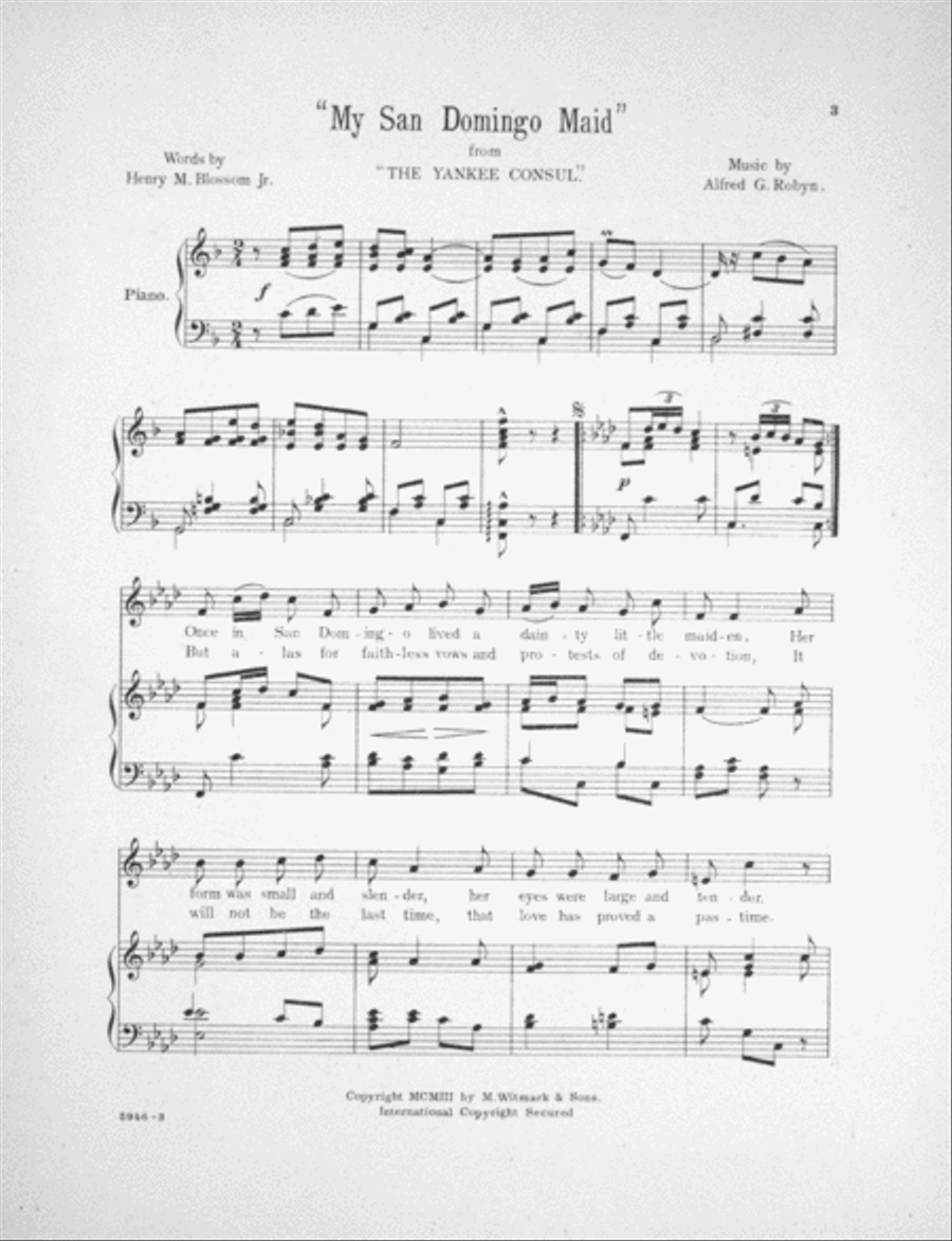 My San Domingo Maid Voice scores gallery preview page 2