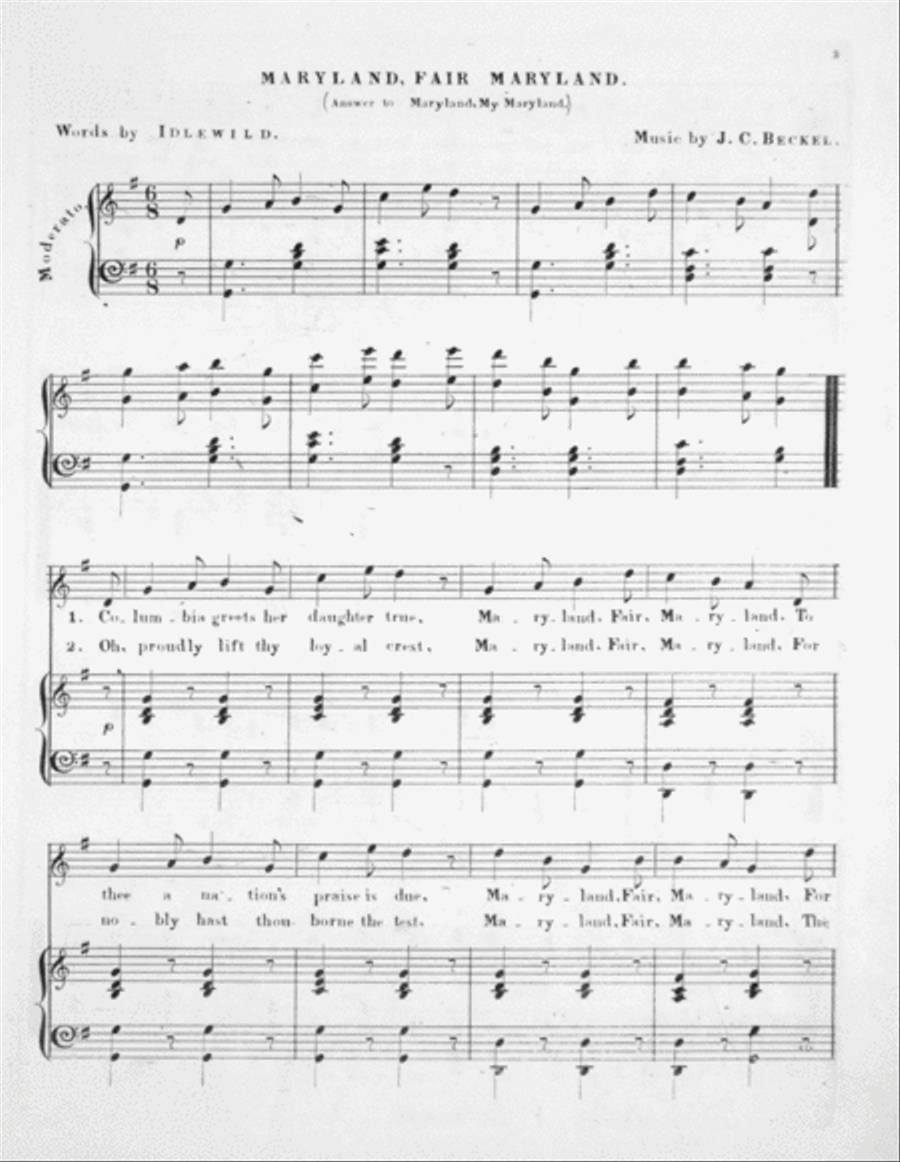 Maryland Fair Maryland Voice scores gallery preview page 2