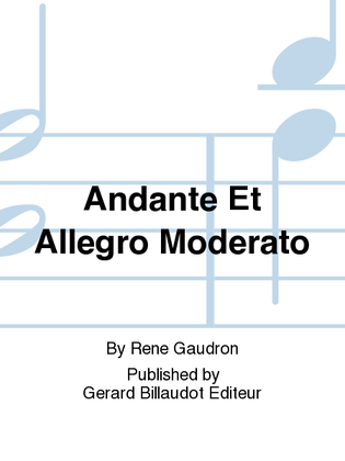 Book cover for Andante et Allegro Moderato