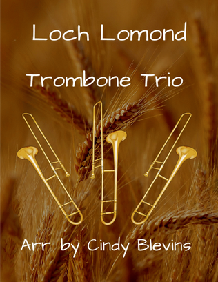 Book cover for Loch Lomond, for Trombone Trio