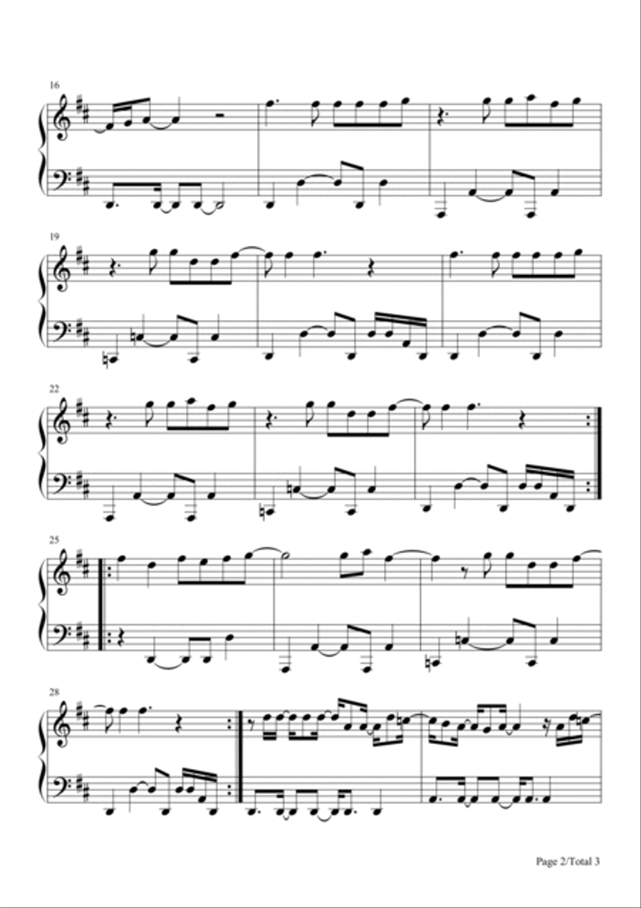 Complete Mess Piano Solo scores gallery preview page 2