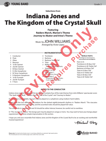 Indiana Jones and the Kingdom of the Crystal Skull (score only)