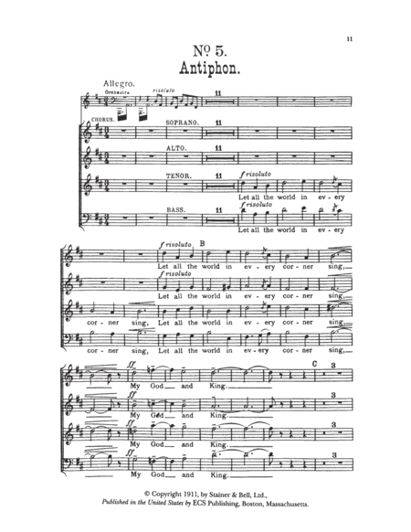 Five Mystical Songs (Choral Score)