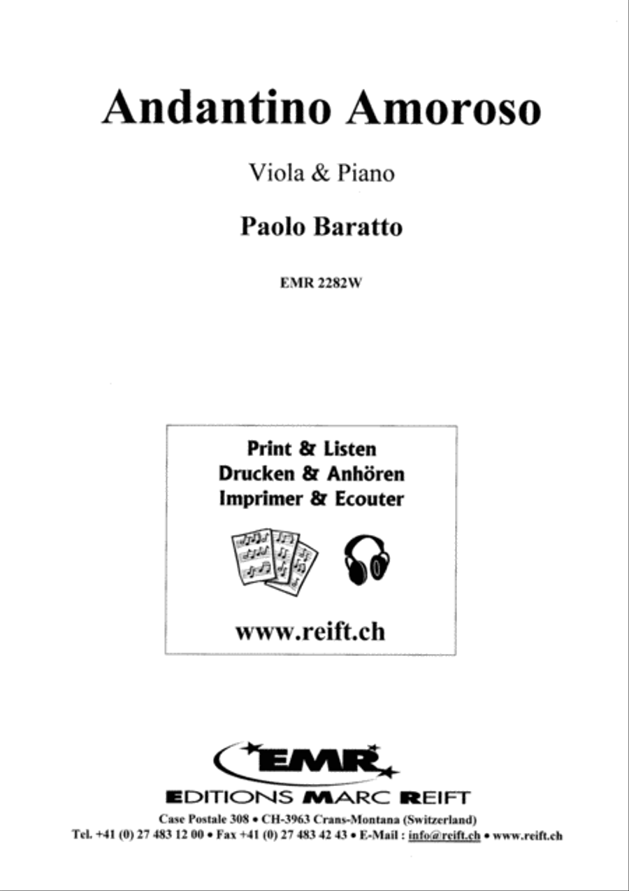 Andantino Amoroso Piano Accompaniment scores gallery preview page 2