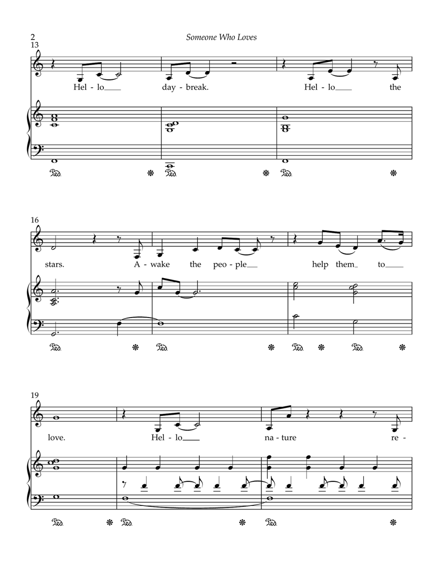 Someone Who Loves You Piano, Vocal scores gallery preview page 2