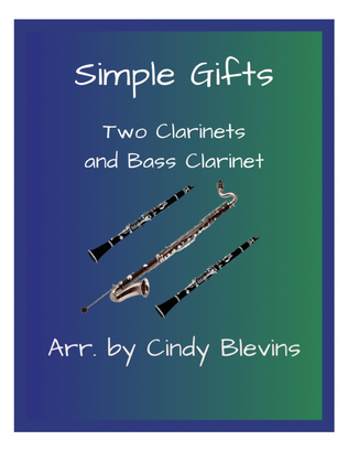 Simple Gifts, Two Clarinets and Bass Clarinet