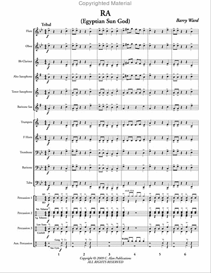 Ra: Egyptian Sun God Ra: Egyptian Sun God Concert Band scores gallery preview page 2
