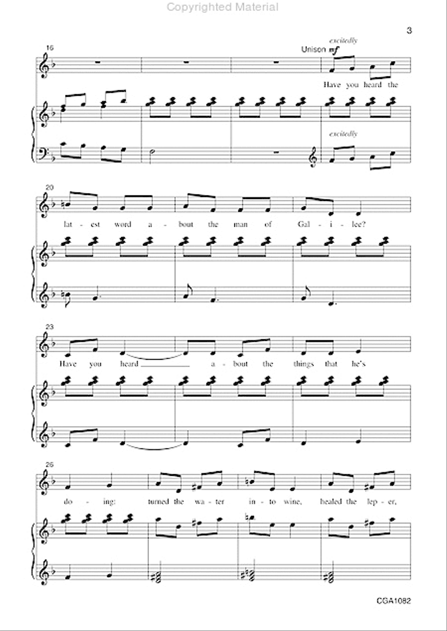 The King of Glory Comes Unison Choir scores gallery preview page 3