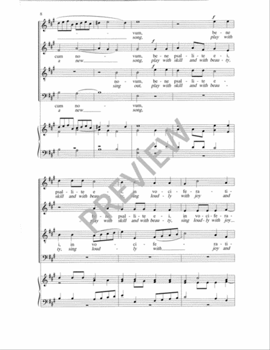 Exsultate justi Exsultate justi 4-Part scores gallery preview page 9