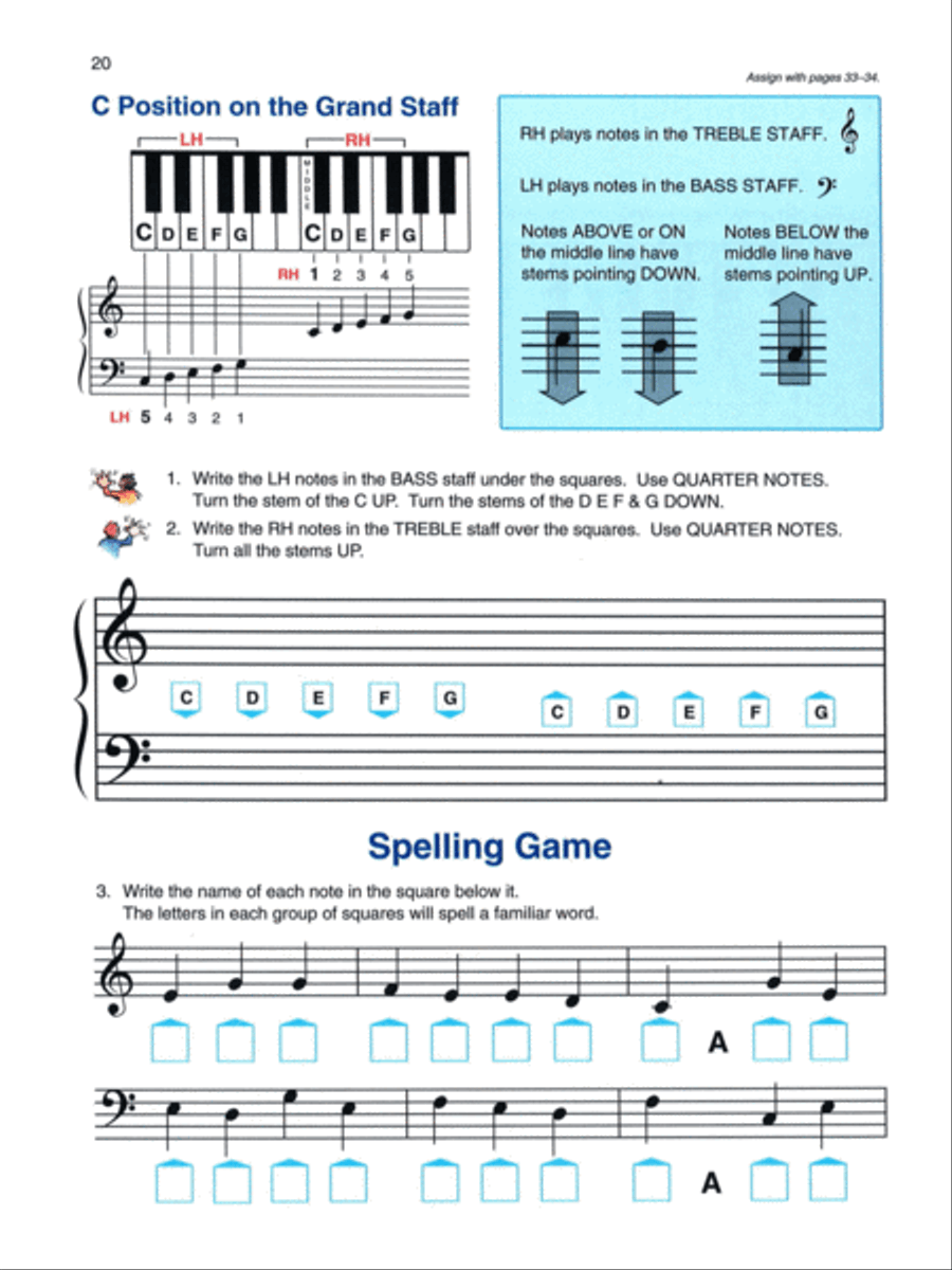 Alfred's Basic Piano Course Theory, Level 1A