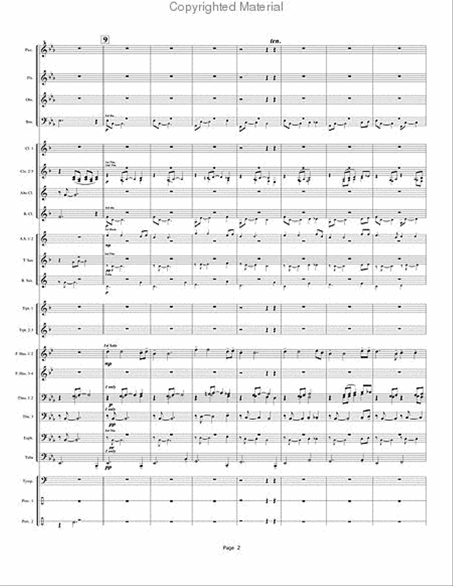 When the Stars Begin to Fall Concert Band scores gallery preview page 3