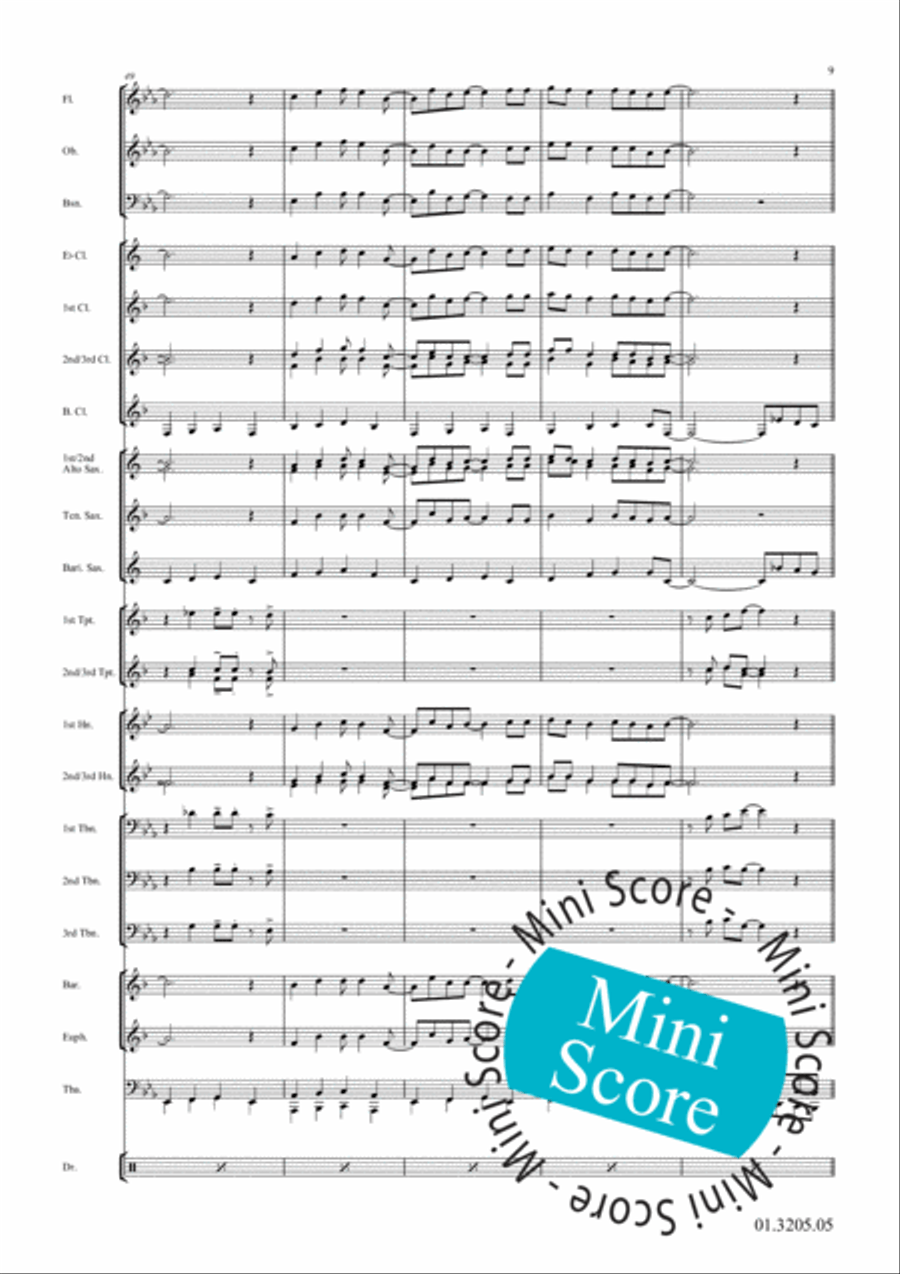 Hangin' On! Hangin' On! Concert Band scores gallery preview page 13