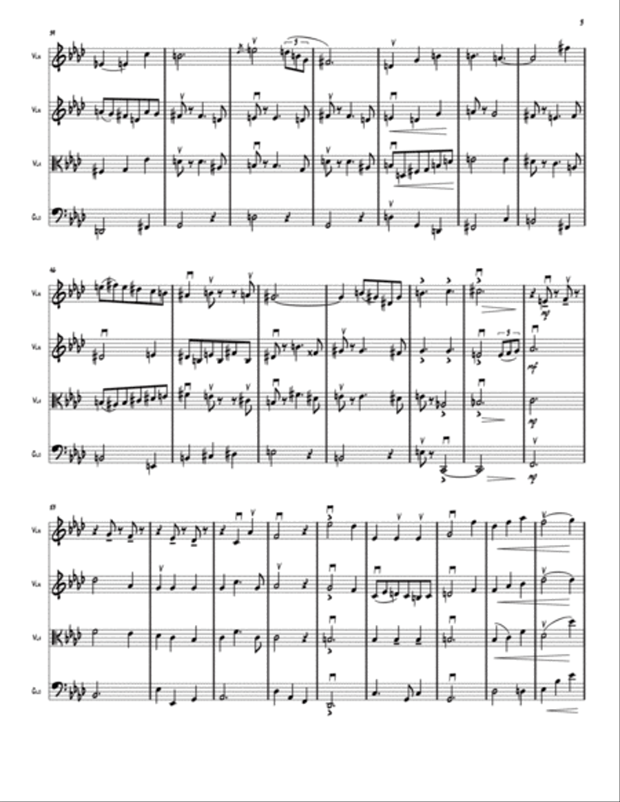 All The Things You Are String Quartet scores gallery preview page 3
