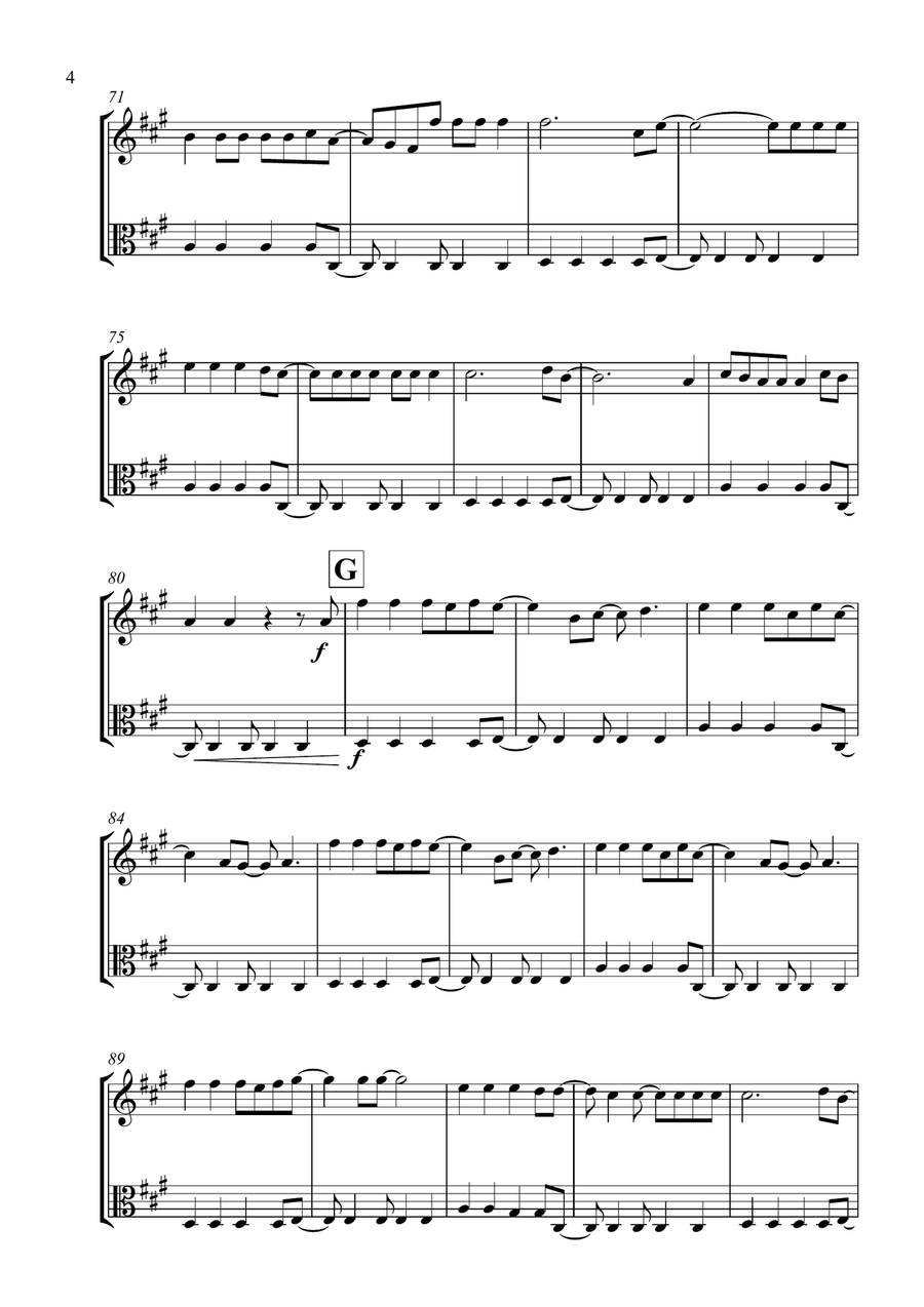 Viva La Vida String Duet scores gallery preview page 4