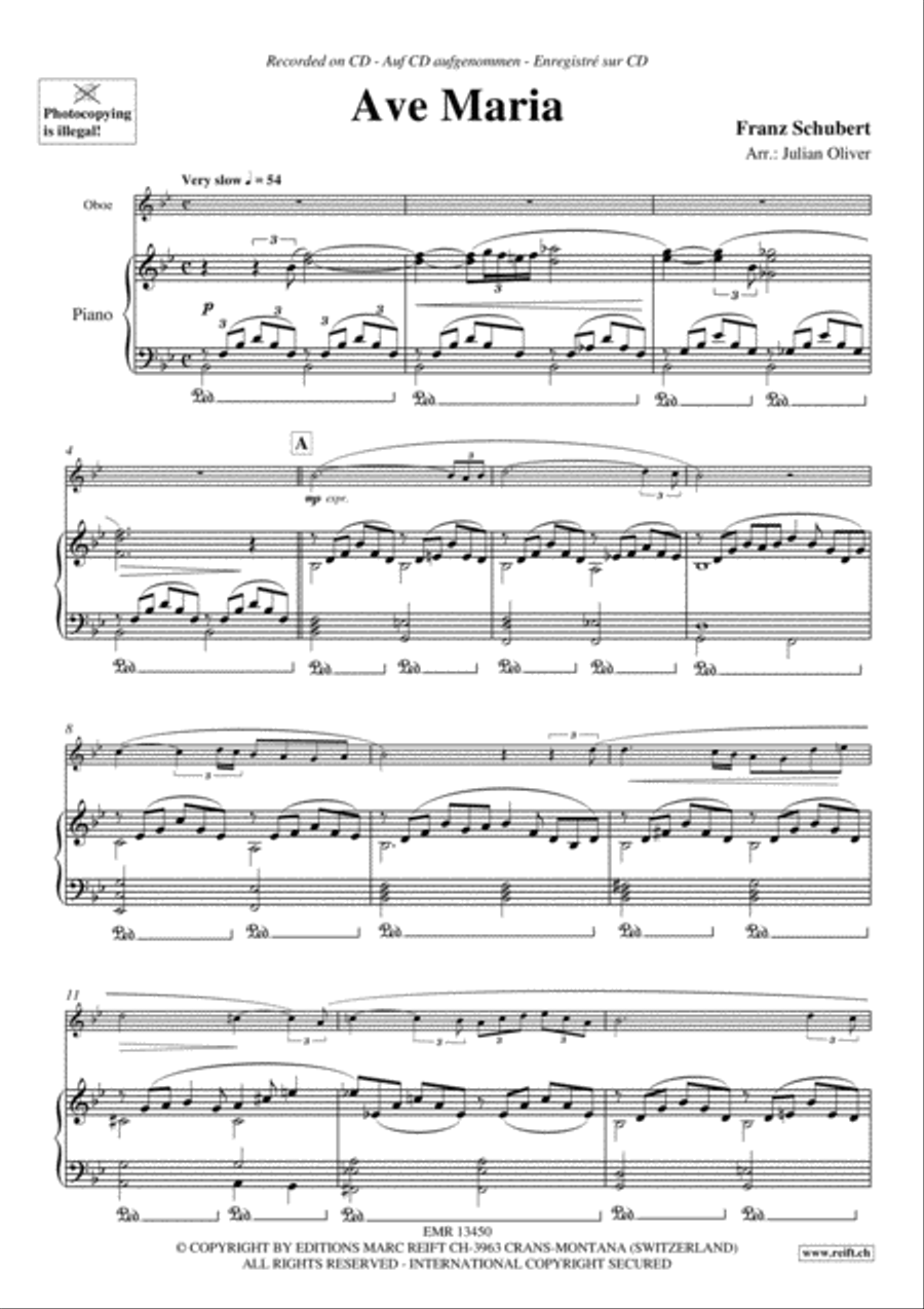 Ave Maria Piano Accompaniment scores gallery preview page 3
