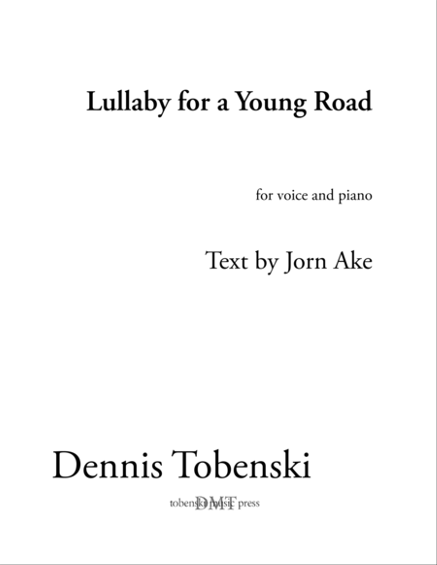Lullaby for a Young Road Voice scores gallery preview page 1