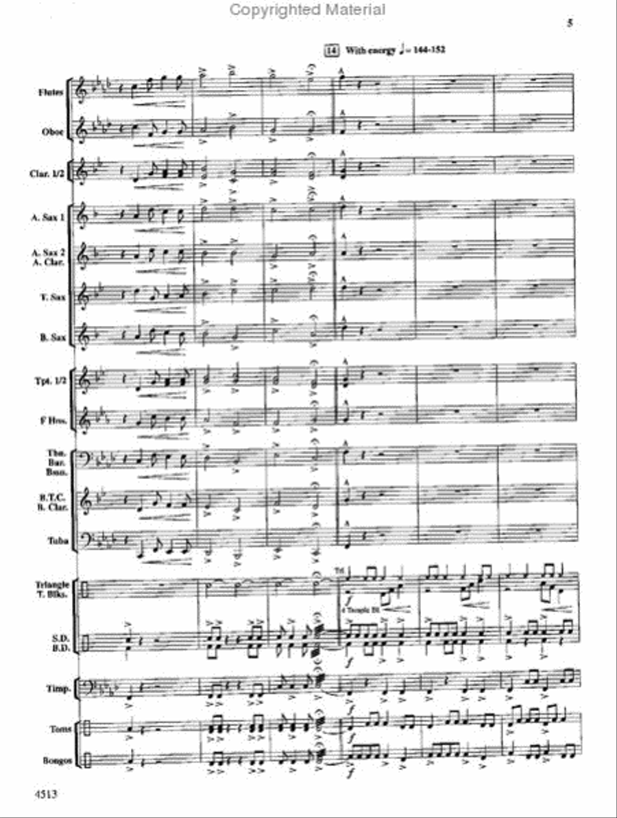 The Invincible Warrior Concert Band scores gallery preview page 4