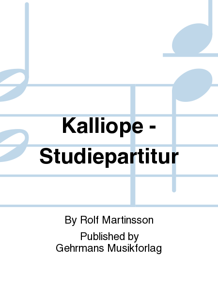 Kalliope - Studiepartitur