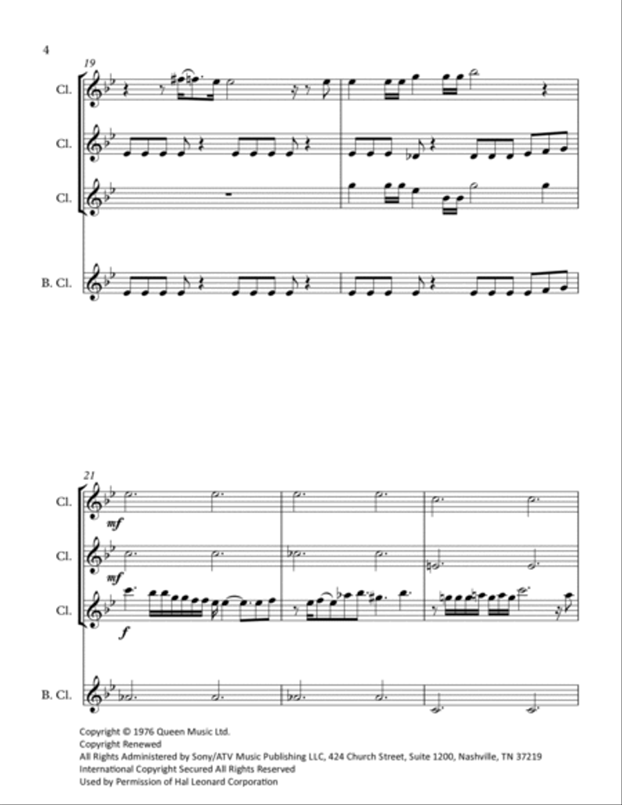 Somebody To Love Somebody To Love Woodwind Ensemble scores gallery preview page 4