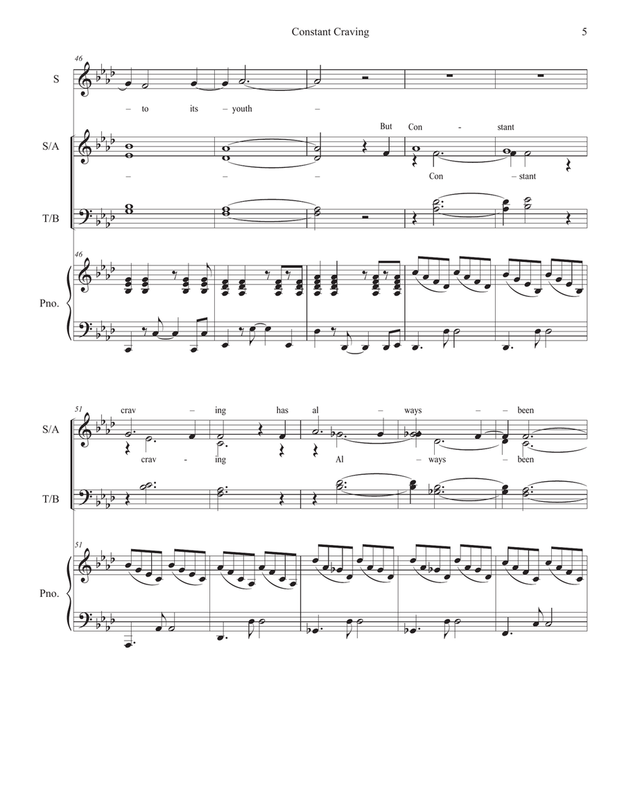 Constant Craving 4-Part scores gallery preview page 5