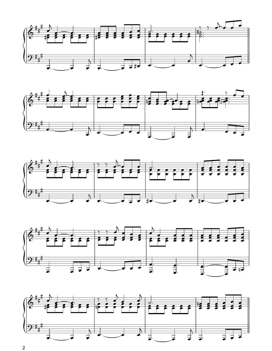 Please Come Home For Christmas Piano Solo scores gallery preview page 2