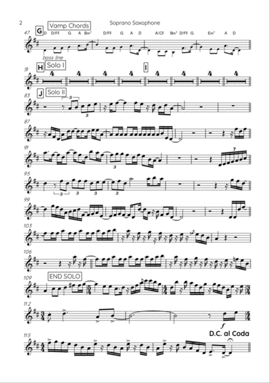 Mountain Dance Soprano Saxophone scores gallery preview page 2