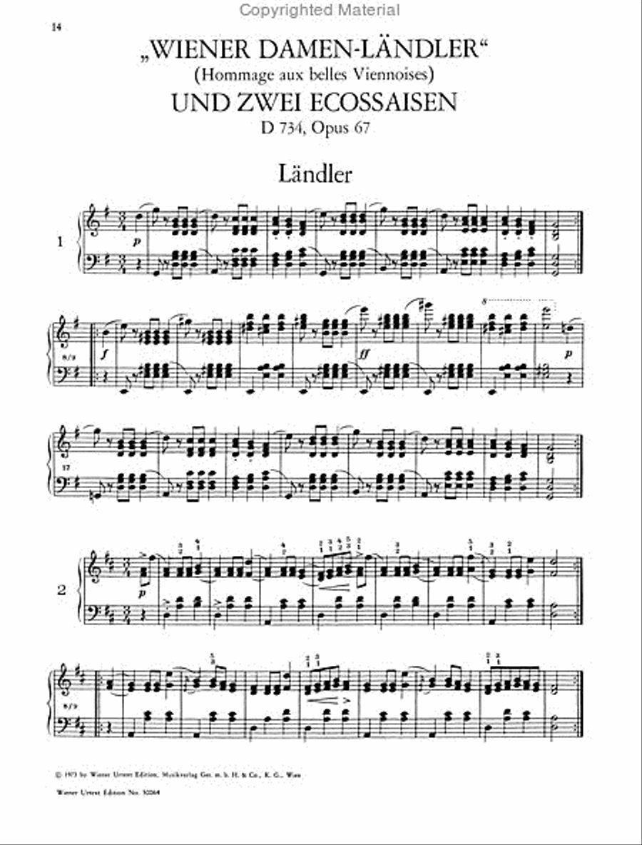 Ländlers, Ecossaises, Minuets Chamber Music scores gallery preview page 4