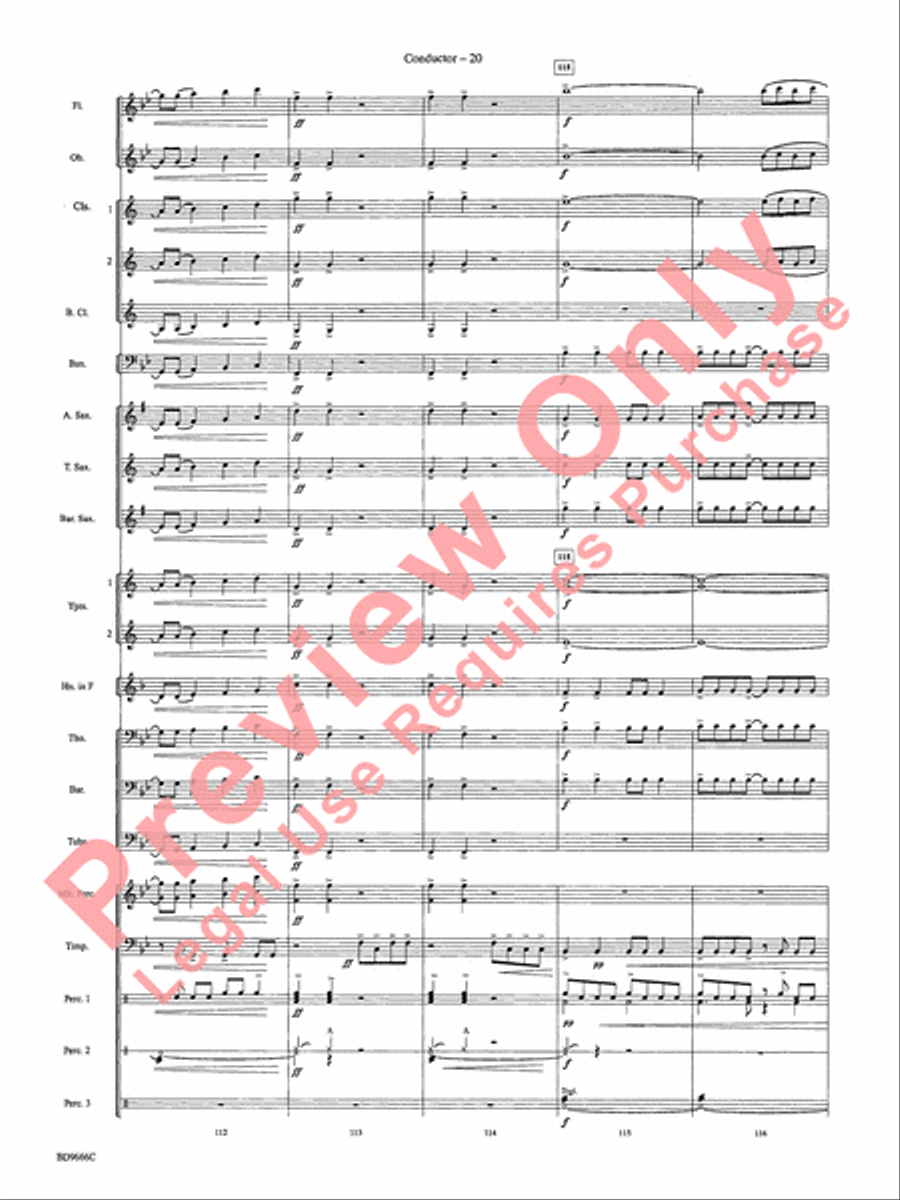 Hymnsong Variants Concert Band scores gallery preview page 23