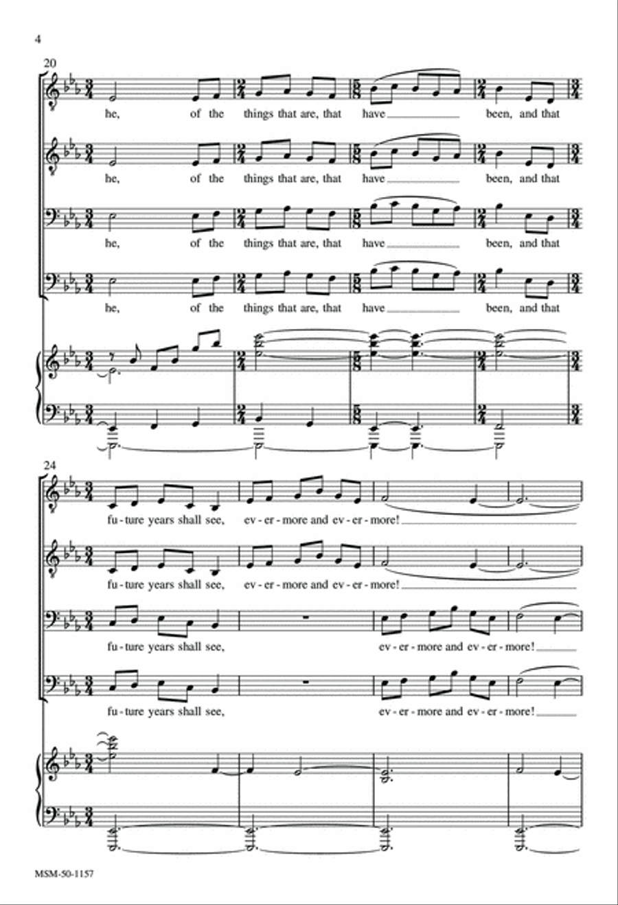 Of the Father's Love Begotten TTBB scores gallery preview page 4