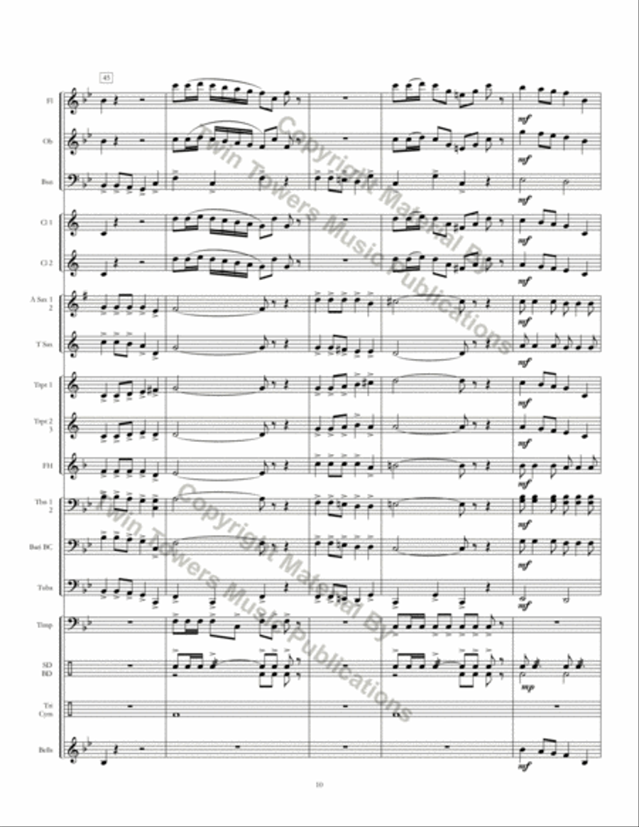 Northshore March Concert Band scores gallery preview page 12