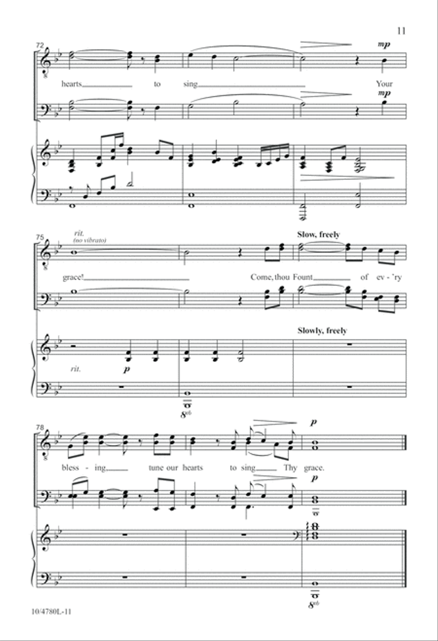 Tune Our Hearts to Sing TTBB scores gallery preview page 11
