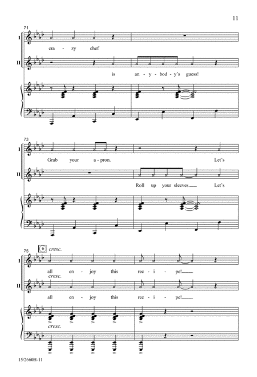 Someone's in the Kitchen! 2-Part scores gallery preview page 11