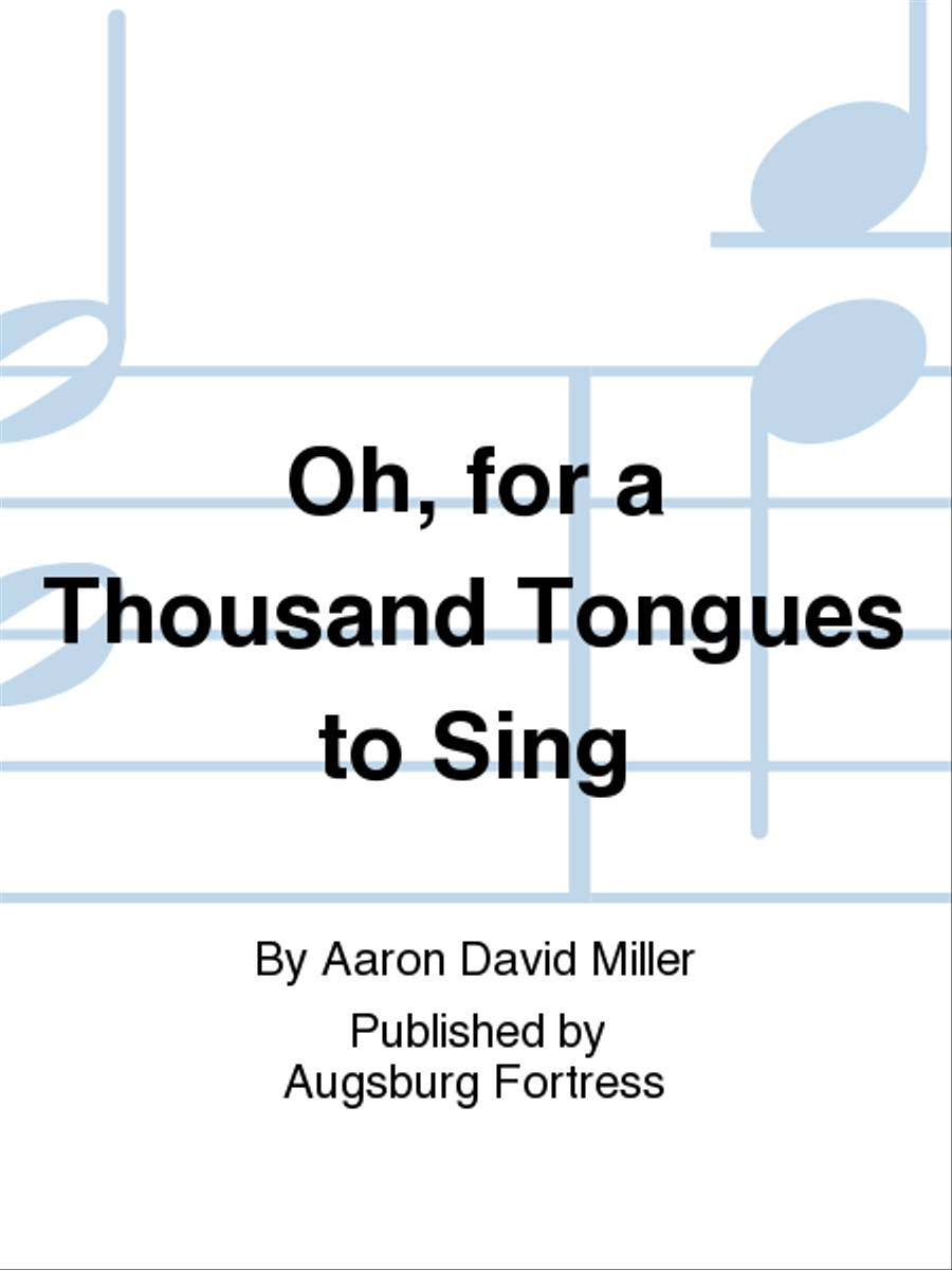 Oh, for a Thousand Tongues to Sing 4-Part scores gallery preview page 1
