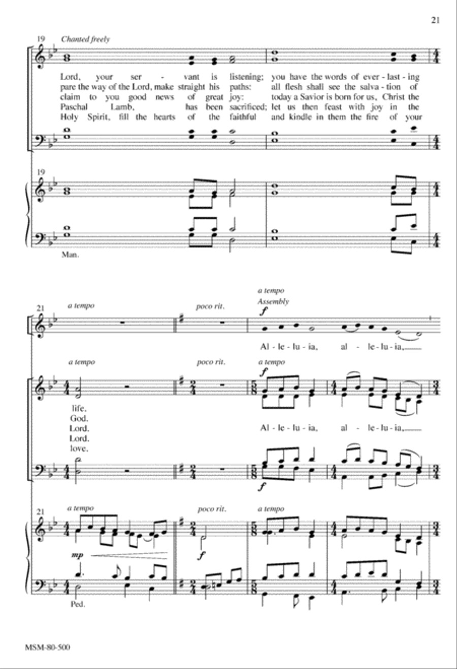 Mass of the Transfiguration (Choral Score) 4-Part scores gallery preview page 20