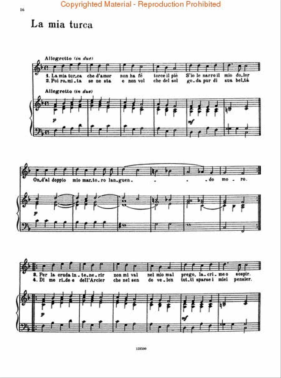 A voce sola (Arie, canzonette e recitative) Voice scores gallery preview page 4