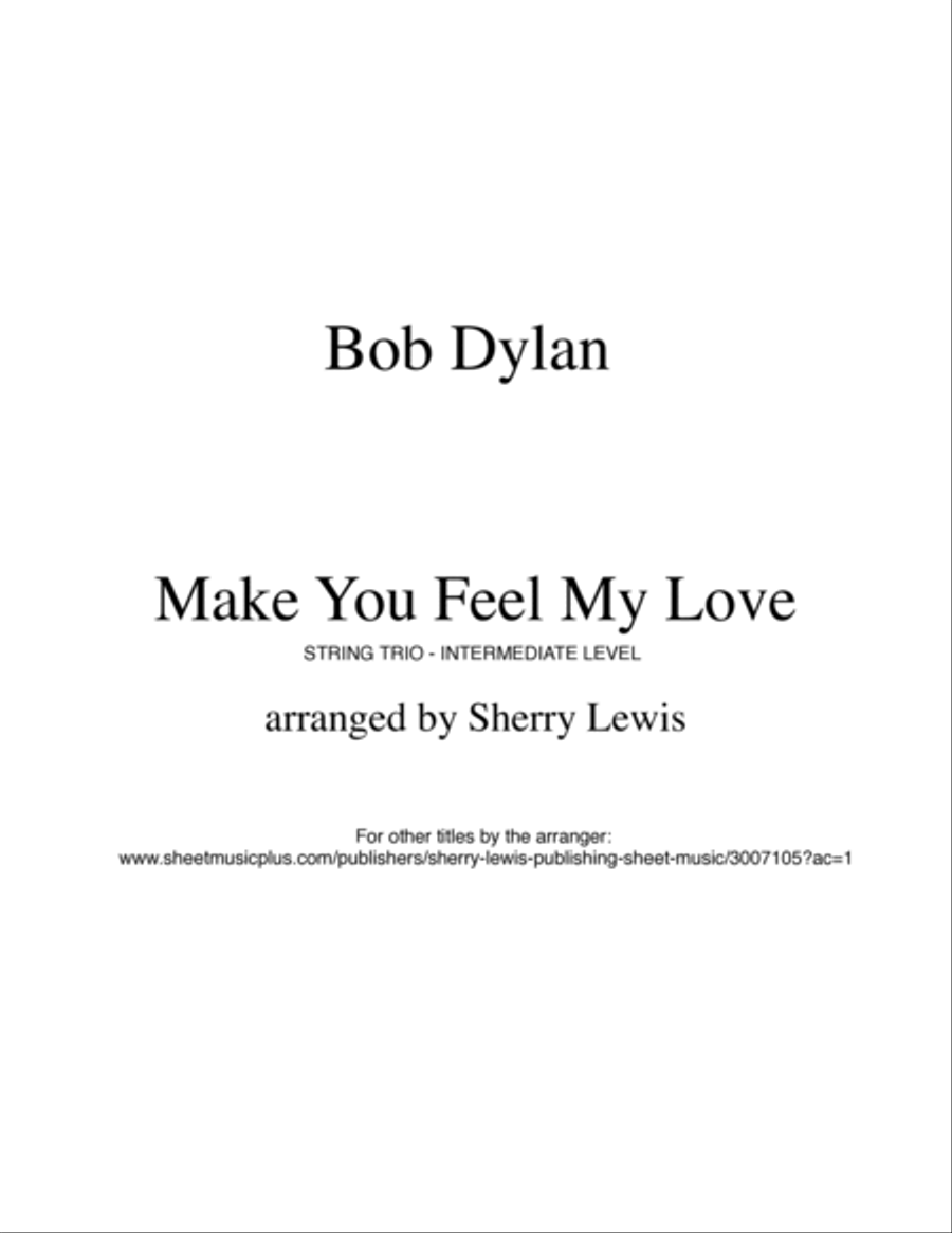 Make You Feel My Love String Trio scores gallery preview page 2