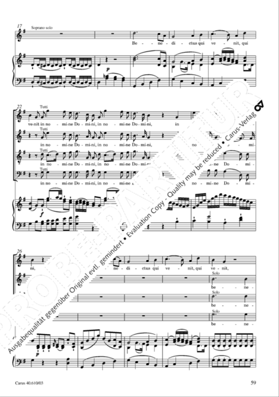 Theresienmesse in B 4-Part scores gallery preview page 60