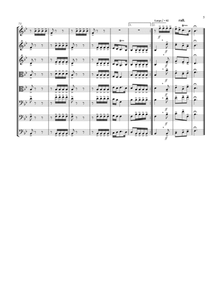 Allegro (from "Sonata for Trumpet") (Bb) (String Octet - 3 Violins, 2 Violas, 2 Cellos, 1 Bass) (Vio image number null