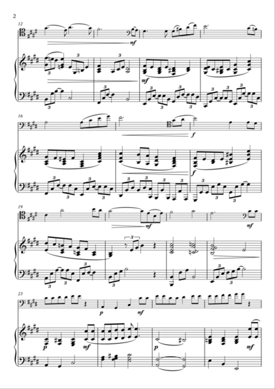 Hymne A L'amour String Duet scores gallery preview page 2
