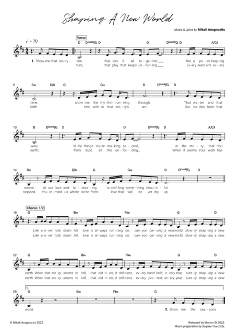 Shaping a New World Piano scores gallery preview page 2