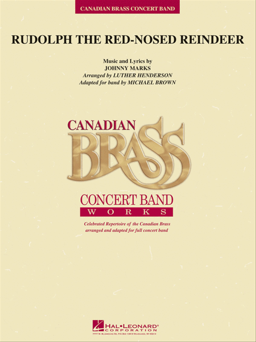 Rudolph the Red-Nosed Reindeer (Canadian Brass) Concert Band scores gallery preview page 1