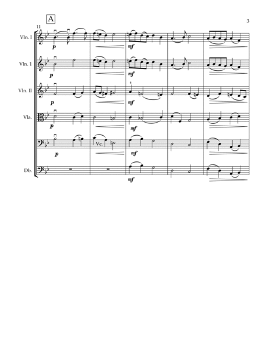 PIE JESU (BLESSED JESUS) BY GABRIEL FAURE FOR STRING ORCHESTRA String Quartet scores gallery preview page 4