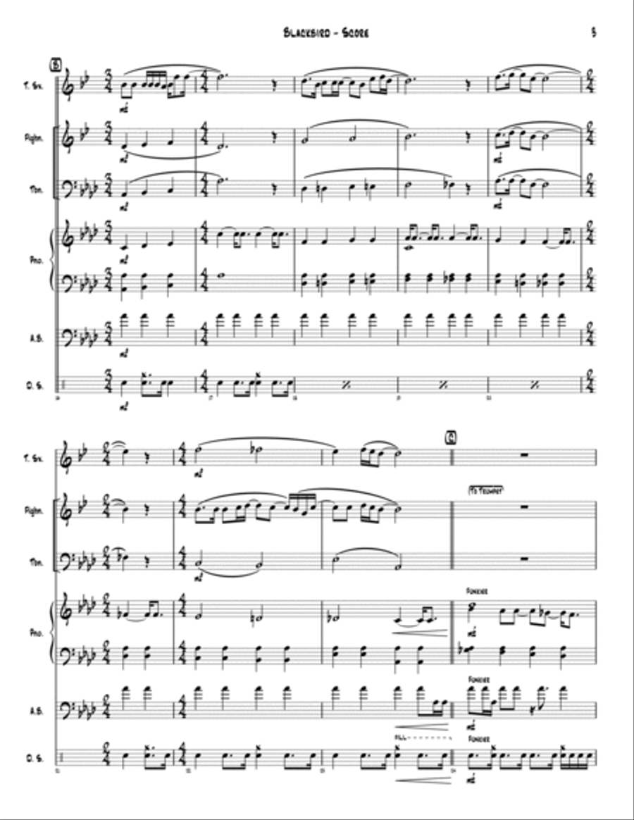 Blackbird Small Ensemble scores gallery preview page 4