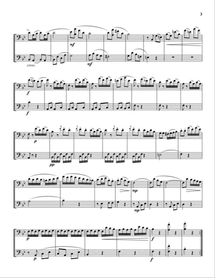 20 Trombone Duets Trombone Duet scores gallery preview page 3