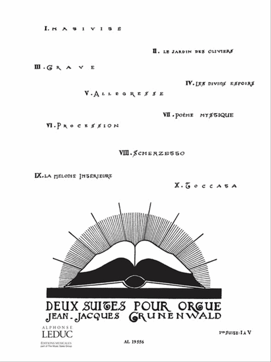 Suite No. 1 Organ scores gallery preview page 1