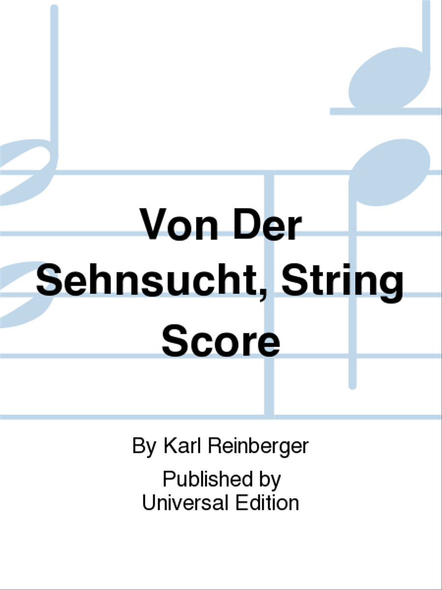 Von Der Sehnsucht, String Scor School and Community scores gallery preview page 1