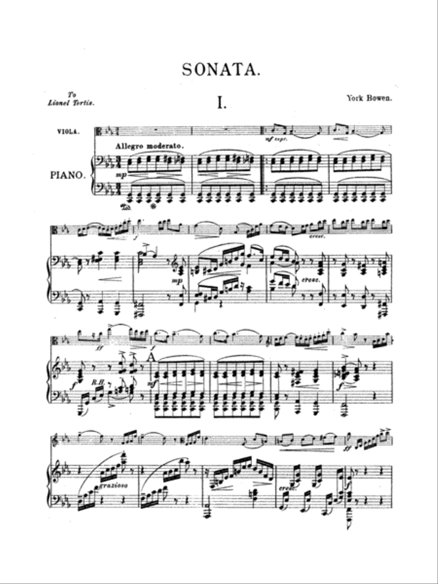 Bowen: Sonata No. 1 in C Minor Piano scores gallery preview page 3