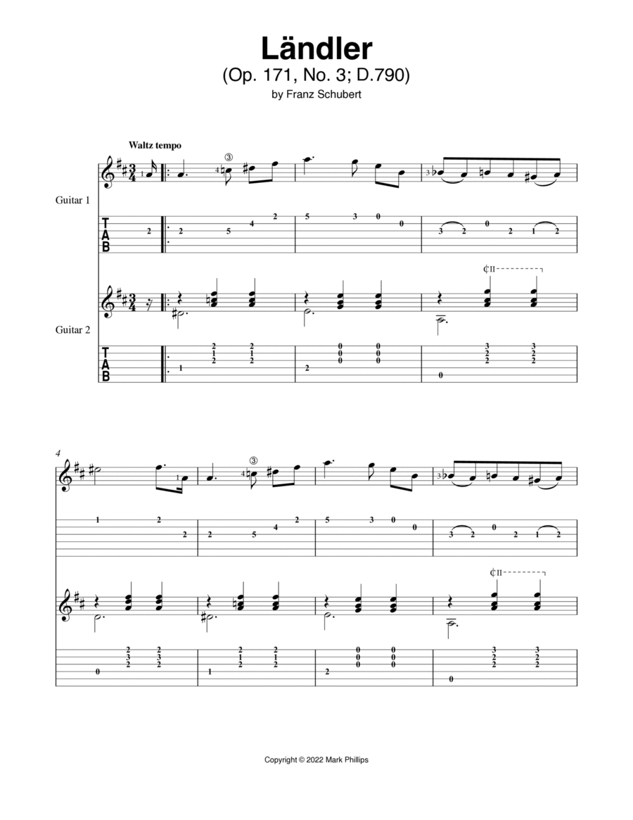 Ländler Set of Parts scores gallery preview page 1
